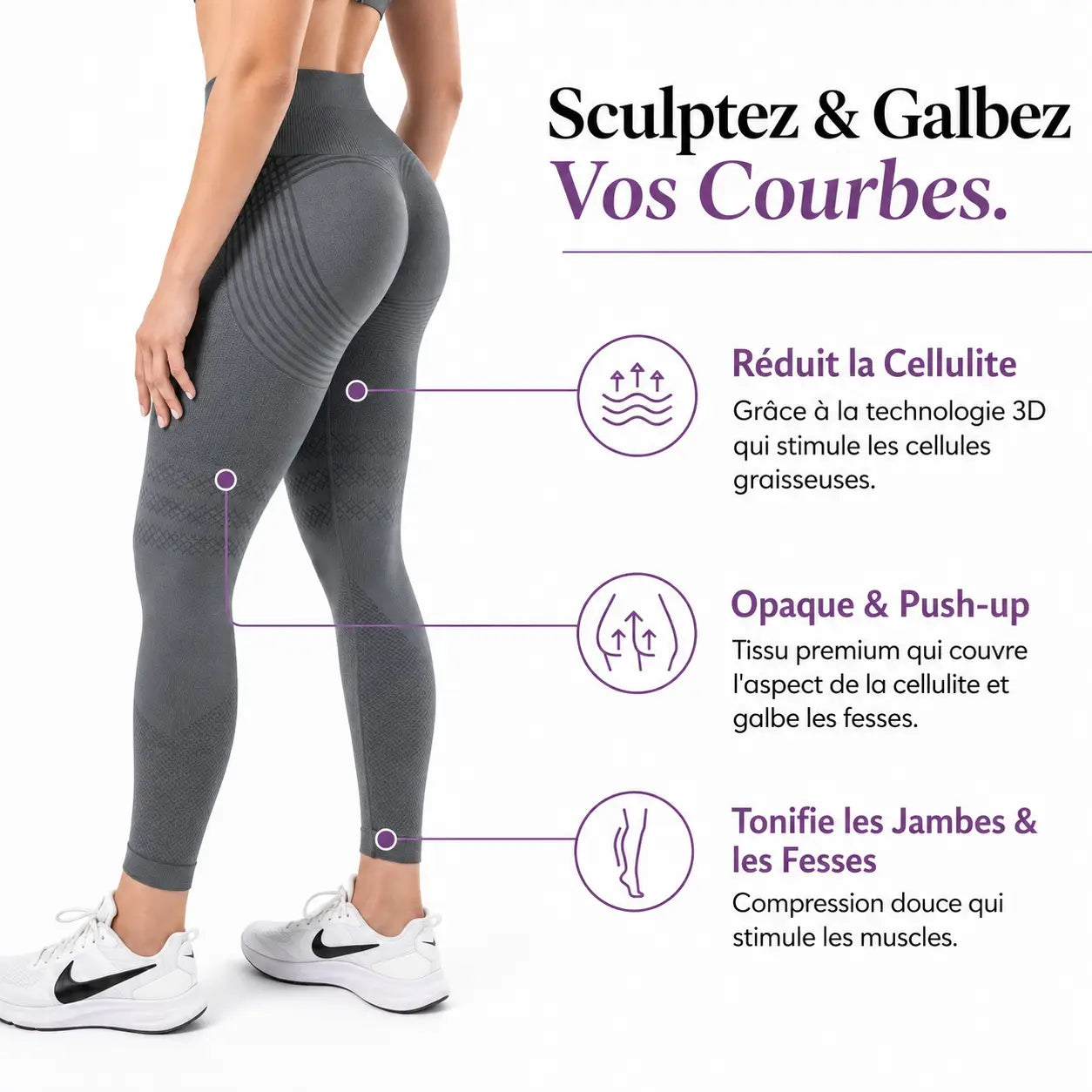 Legging Sculptant 3D - Anti-Cellulite