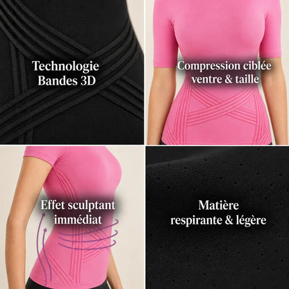 Tee-Shirt 3D Sculptant - Ventre Plat