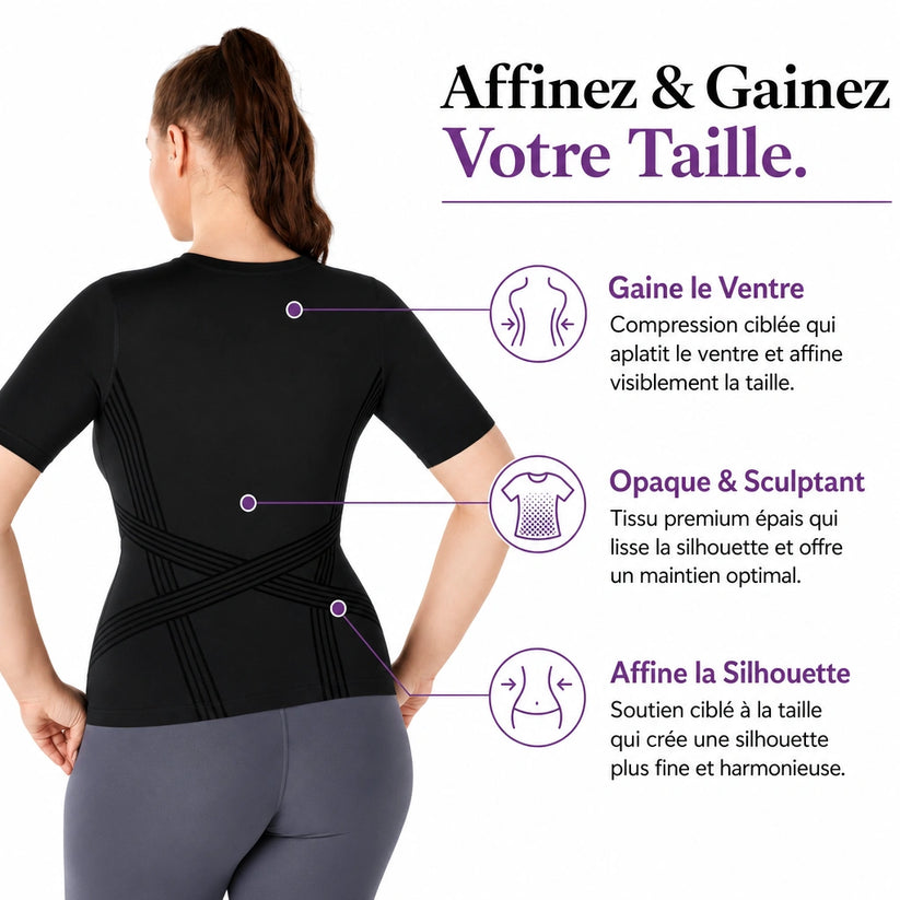 Tee-Shirt 3D Sculptant - Ventre Plat